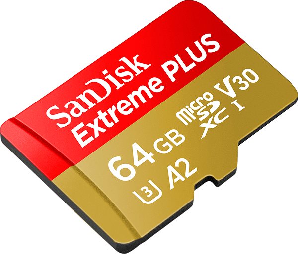 Paměťová karta SanDisk microSDXC 64GB Extreme PLUS + Rescue PRO Deluxe + SD adaptér ...