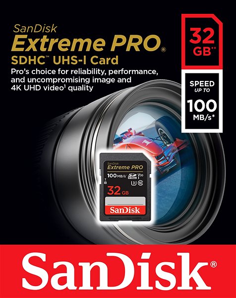 Memóriakártya SanDisk SDHC 32 GB Extreme PRO + Rescue PRO Deluxe ...