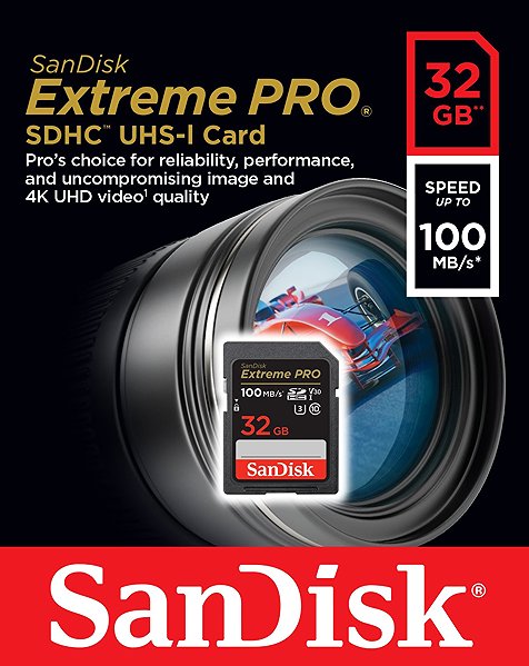 Speicherkarte SANDISK SDHC 32GB Extreme PRO + Rescue PRO Deluxe ...