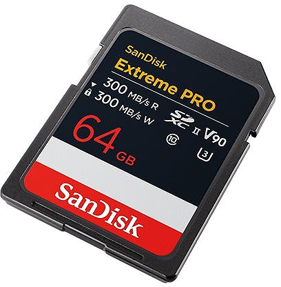 Memóriakártya SANDISK SDXC 64GB Extreme PRO V90 ...