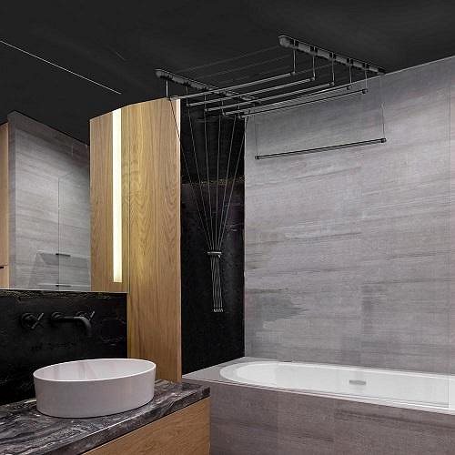 DuraHome Ceiling Dryer Black 6 × 200 cm .