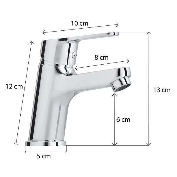 Tap DuraHome Wash basin mixer, BANFF 48889, chrome ...