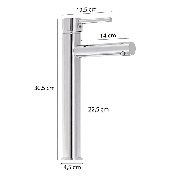 Tap DuraHome Wash basin mixer, MARINE 51568, chrome, high ...