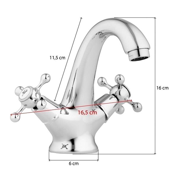 Tap DuraHome Wash basin mixer, HAANAS 48926, chrome ...