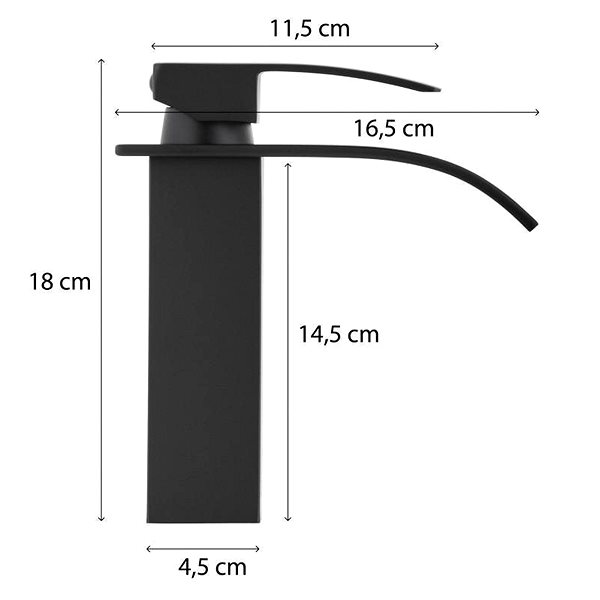 Tap DuraHome Wash basin mixer, JASPER 43051, black ...