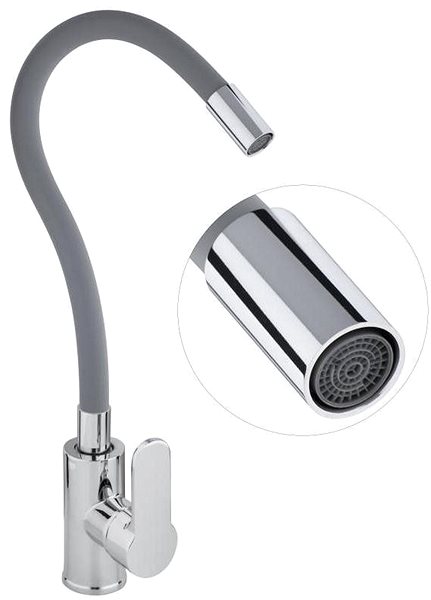 Tap DuraHome Sink mixer, ACARI 50530, standing, grey ...