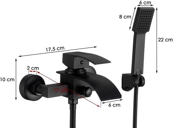 Tap DuraHome Bathtub faucet, KAKADU 43235, black ...