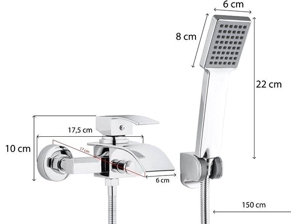Tap DuraHome Bath tub mixer, KAKADU 43242, chrome ...