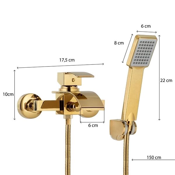 Tap DuraHome Bathtub faucet, KAKADU 46007, gold ...