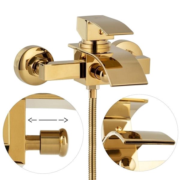 Tap DuraHome Bathtub faucet, KAKADU 46007, gold ...