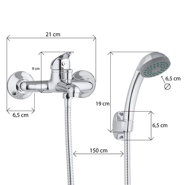 Tap DuraHome Bathtub mixer, KATA 48995, chrome ...