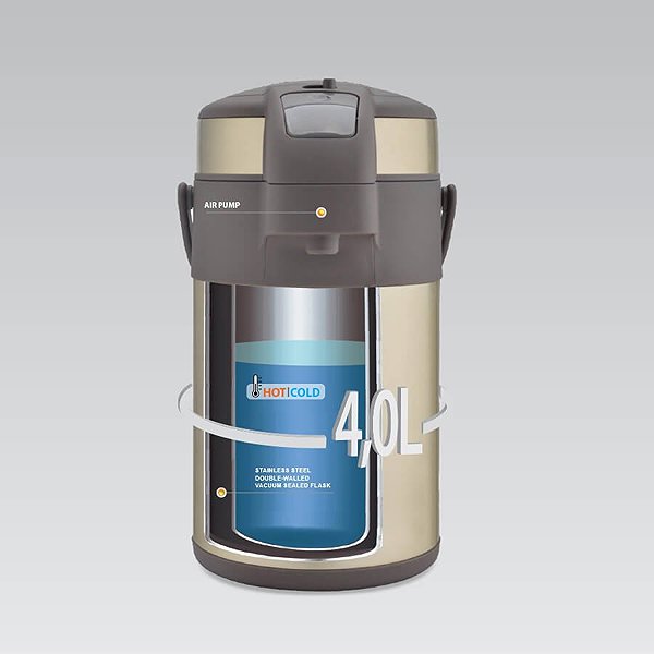 Thermos DuraHome MR-1637-400 Thermos with pump Silver .