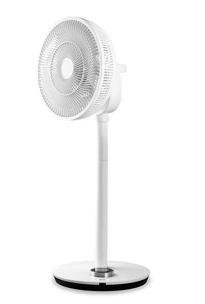 Fan Duux Whisper Flex SMART White + Battery Pack Lateral view