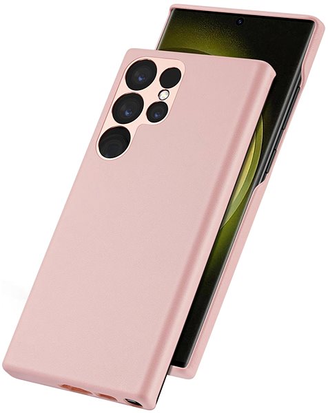Kryt na mobil Grit kryt na Samsung Galaxy S23 Ultra, ružový ...