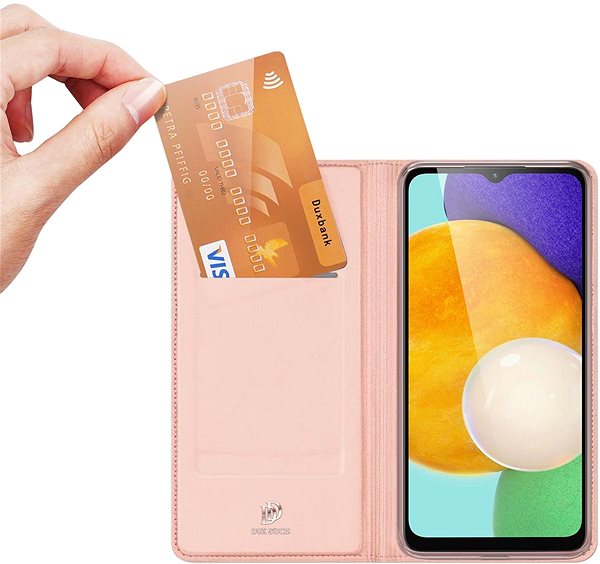 Puzdro na mobil Skin Pro knižkové kožené puzdro na Samsung Galaxy A13 5G, ružové ...
