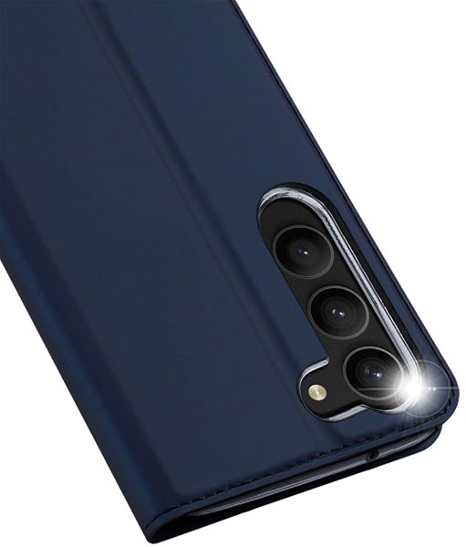 Puzdro na mobil Skin Pro knižkové kožené puzdro na Samsung Galaxy S23, modré ...