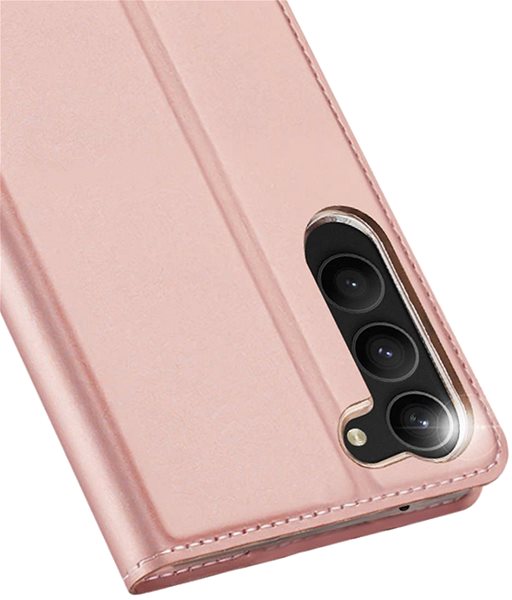 Puzdro na mobil Skin Pro knižkové kožené puzdro na Samsung Galaxy S23 Plus, ružové ...