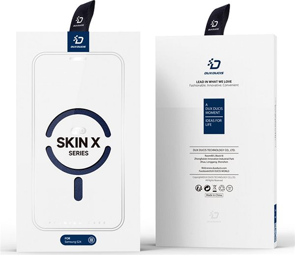 Mobiltelefon tok DUX DUCIS Skin X Pro Samsung Galaxy S24 kék flipes bőr tok ...