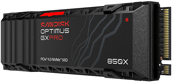 SSD SANDISK OPTIMUS GX PRO 850X 1TB with heatsink ...
