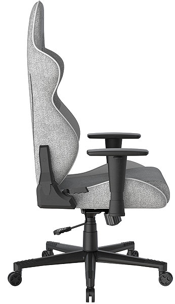Gaming Chair DXRACER GLADIATOR grey and white, fabric ...