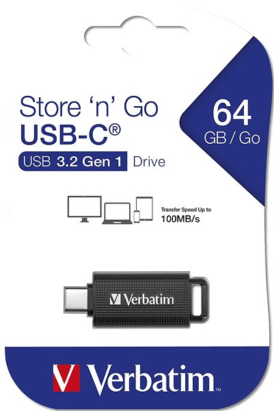 USB kľúč Verbatim Store 'n' Go USB-C 64 GB ...