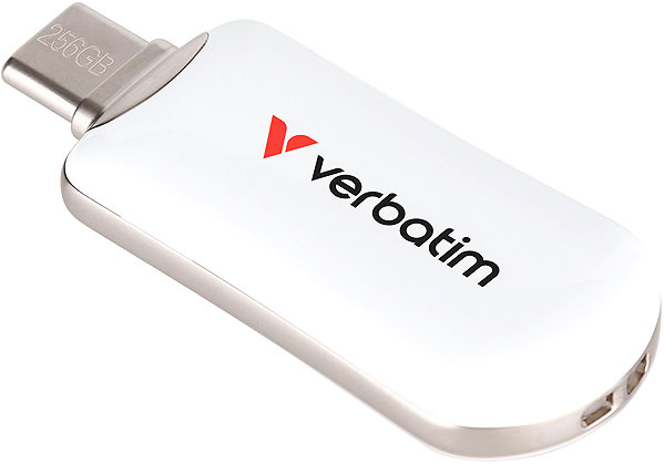 Flash Drive VERBATIM Plectra 256GB, white ...