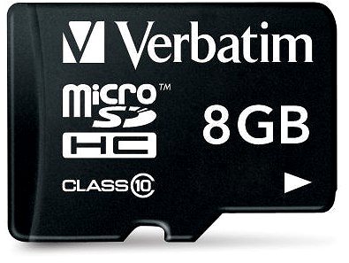 Speicherkarte Verbatim MicroSDHC 8GB Class 10 + SD-Adapter ...