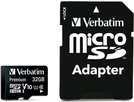 Speicherkarte Verbatim Premium microSDHC 32 GB UHS-I V10 U1 + SD-Adapter ...