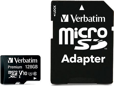 Speicherkarte Verbatim Premium microSDXC 128 GB UHS-I V10 U1 + SD-Adapter ...