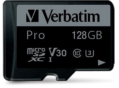 Speicherkarte Verbatim MicroSDXC 128 GB Pro + SD Adapter ...