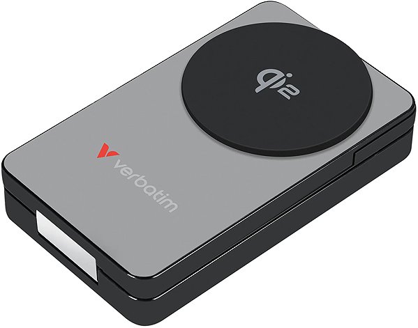 Power Bank VERBATIM Charge 'n' Go 3-in-1 Qi2 Power Bank 10000mAh Grey ...