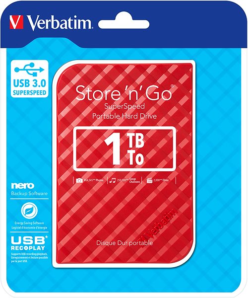 Externe Festplatte VERBATIM Store'n'Go 2.5