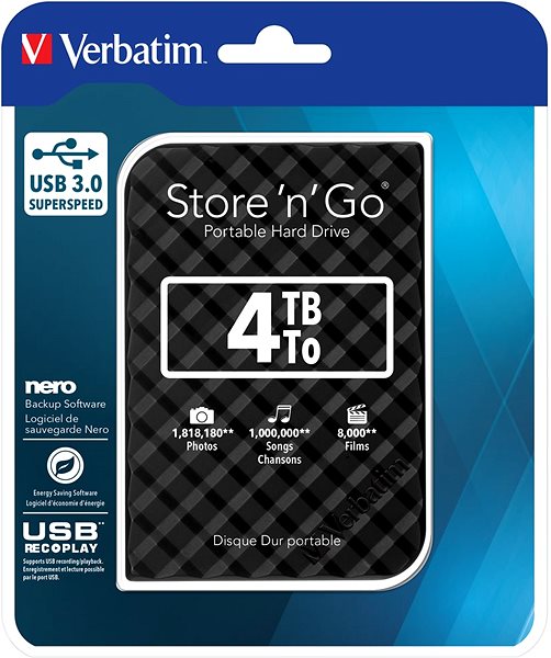 Externe Festplatte VERBATIM Store'n'Go 2.5