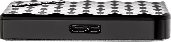 External Hard Drive VERBATIM Store ´n´ Go Mini SSD USB 3.2 GEN1 512GB Black Lateral view