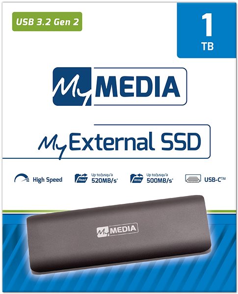 Külső merevlemez VERBATIM MyMedia External SSD 1TB ...