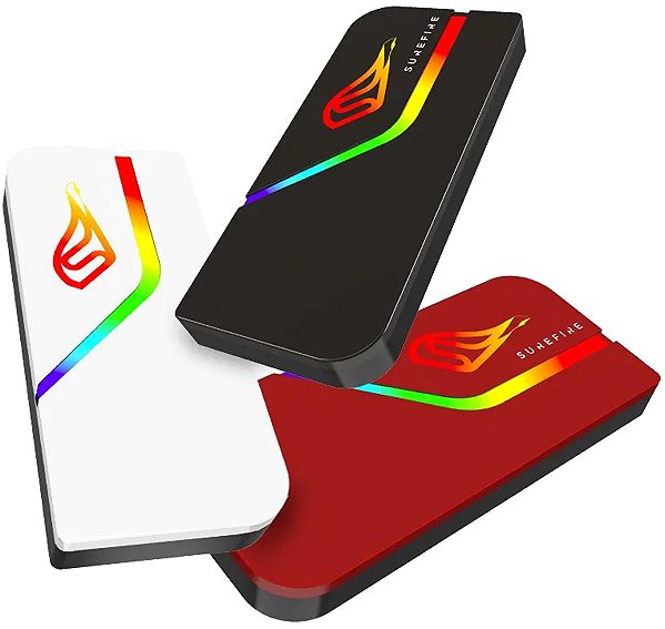 VERBATIM SUREFIRE PyroDrive Gaming SSD Slim 2TB, black external drive.