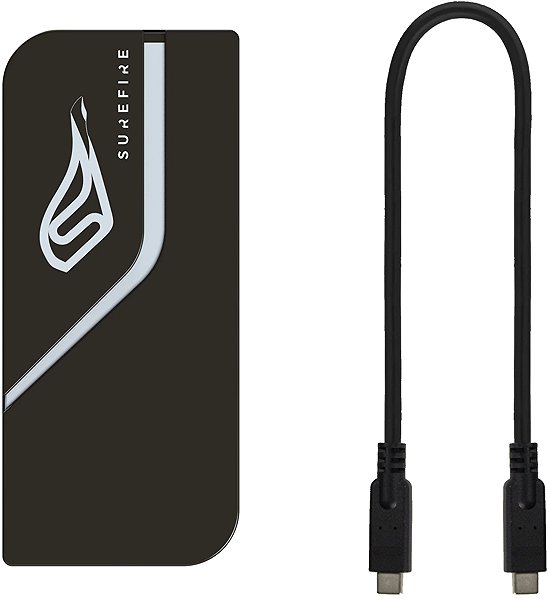 VERBATIM SUREFIRE PyroDrive Gaming SSD Slim 2TB, black external drive.