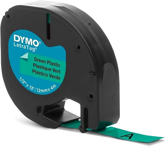 TZ páska Dymo LetraTag páska plastová, zelená, 12 mm × 4 m ...