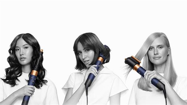 Kulmofén Dyson Airwrap Complete Long Volumise HS05 pruská modrá/měděná ...