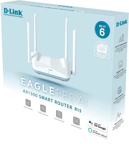 WiFi Router D-Link R15 Packaging/box