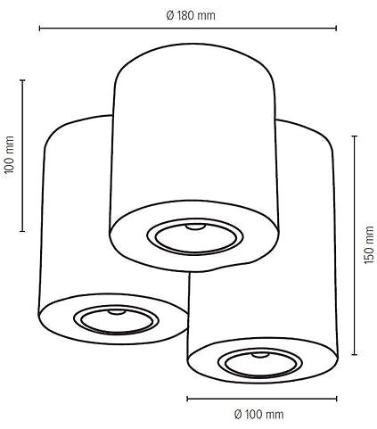 Ceiling Light Ceiling Light WOODDREAM, 3xGU10/6W/230V ...