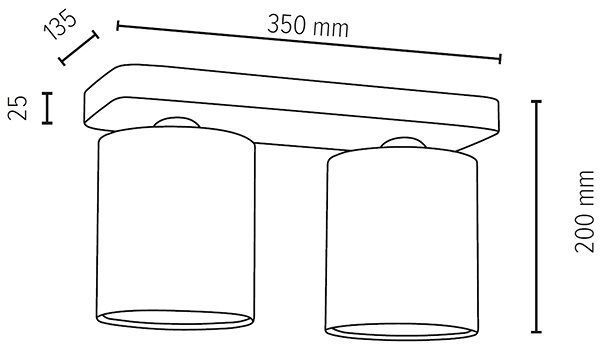 Ceiling Light Ceiling Light JENTA, 2xE27/25W/230V ...