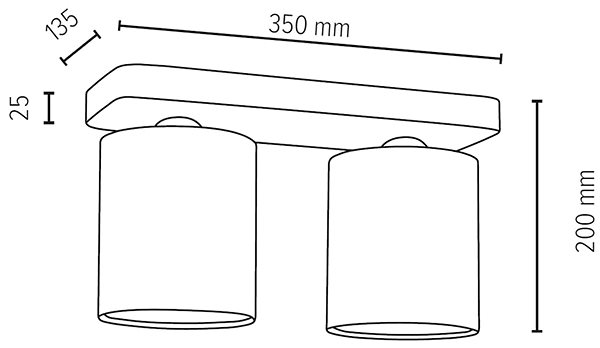 Ceiling Light Ceiling Light JENTA, 2xE27/25W/230V ...