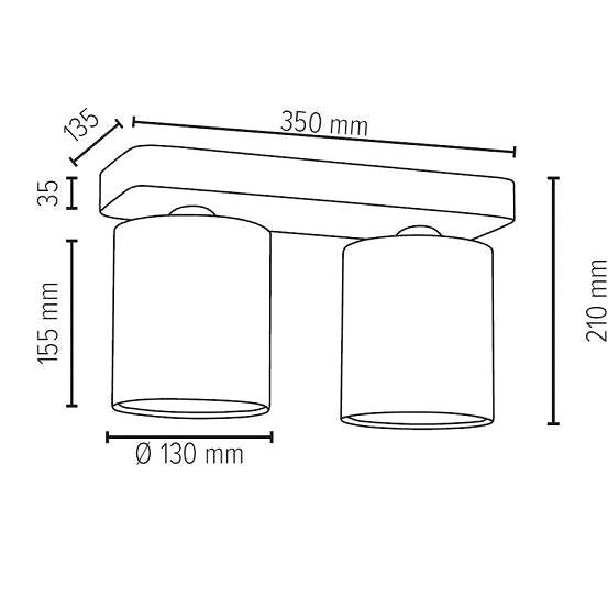 Ceiling Light Ceiling Light GENTLE, 2xE27/25W/230V ...