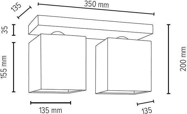 Ceiling Light Ceiling Light INGER, 2xE27/25W/230V ...