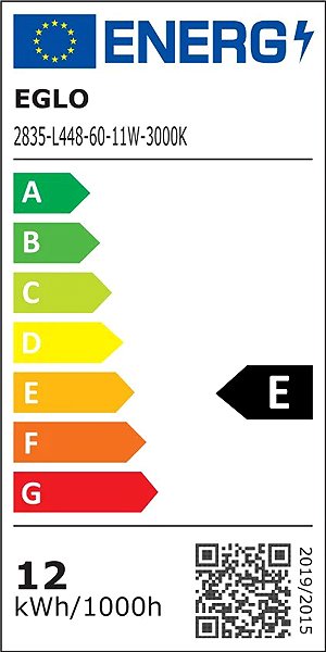 Eglo FUEVA 5 Spotlight, 3000K, 166mm, Dimmable, White Energy Label