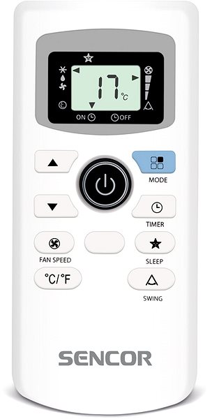 Portable Air Conditioner SENCOR SAC MT9020C Remote control