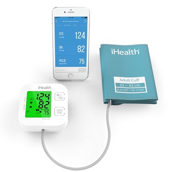 Manometer iHealth TRACK KN-550BT Blutdruckmessgerät Screen