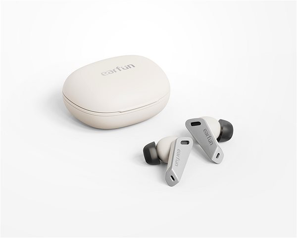 Wireless Headphones EarFun Air Pro, White Lateral view