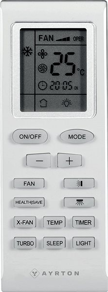 Portable Air Conditioner AYRTON AYM-12P Remote control